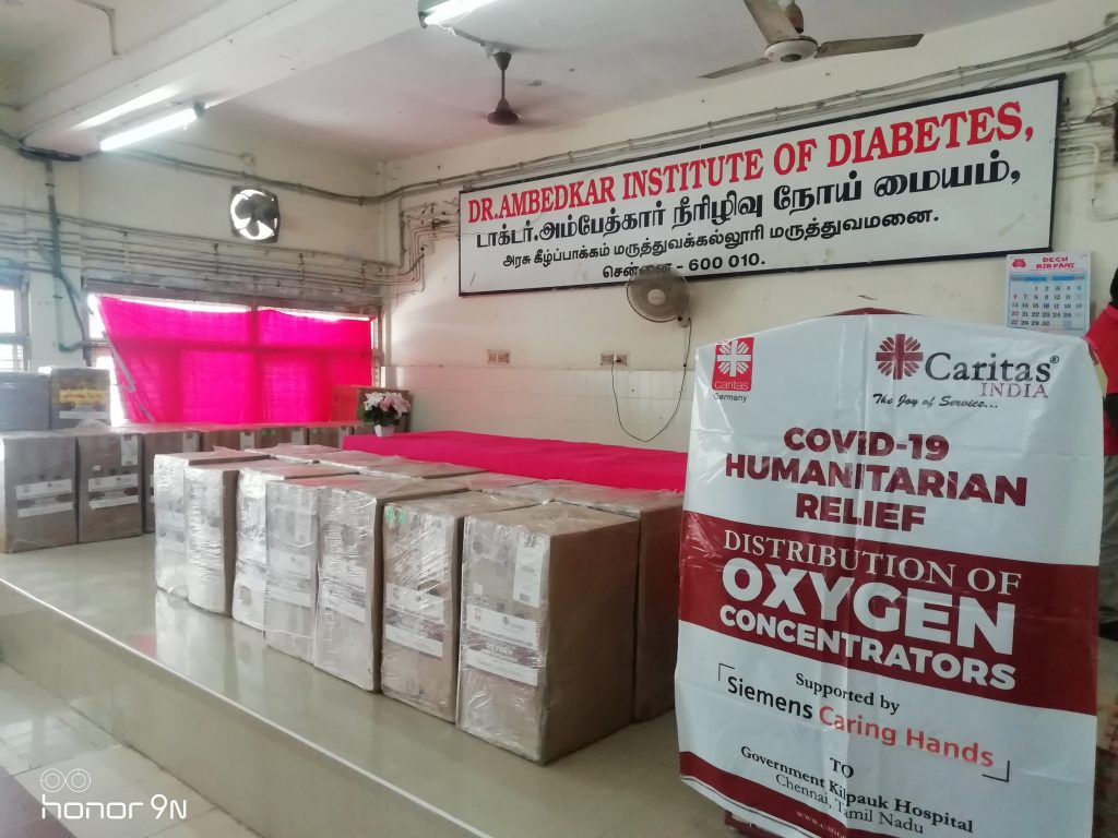 Sauerstoff-Konzentratoren für indische Krankenhäuser